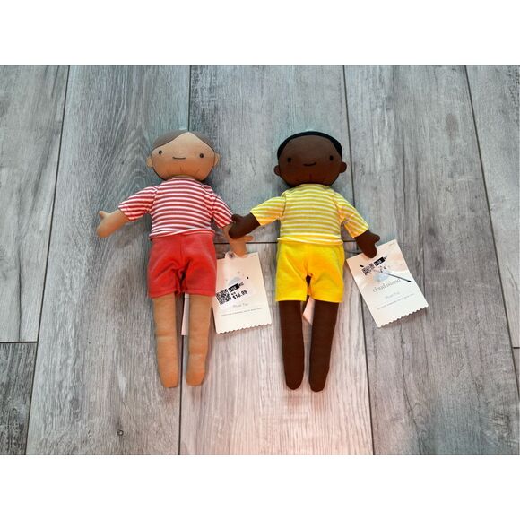 Target Cloud Island Plush Dolls Lovies Red Boy Yellow Boy - Picture 1 of 7